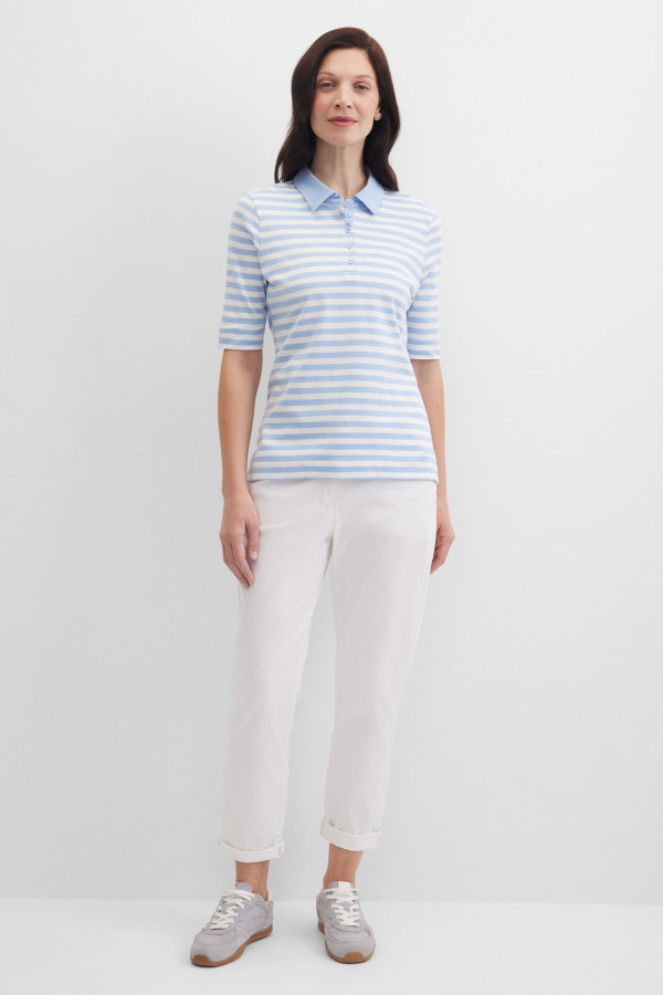 Поло в полоску