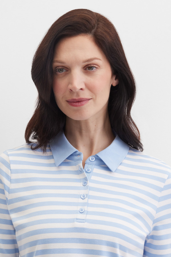 Поло в полоску