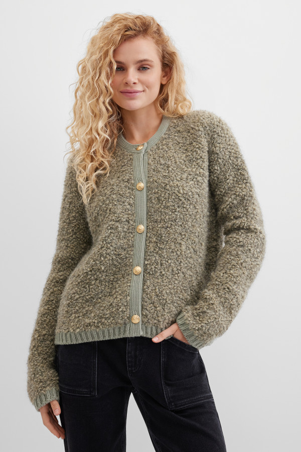 Кардиган на пуговицах