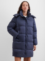 Куртка удлиненная стеганая с капюшоном