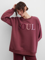 Свитшот с вышивкой-надписью