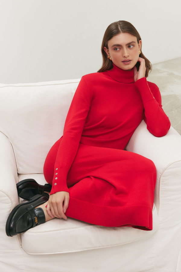 Платье трикотажное