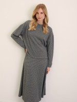 Свитшот с принтом гусиная лапка