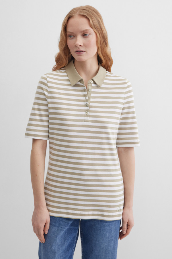 Поло в полоску