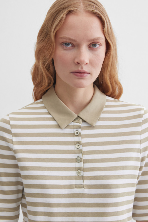 Поло в полоску