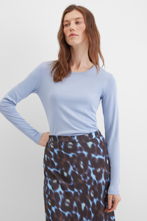 Лонгслив в рубчик