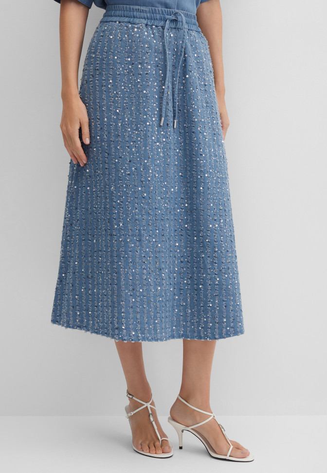 Юбка с пайетками