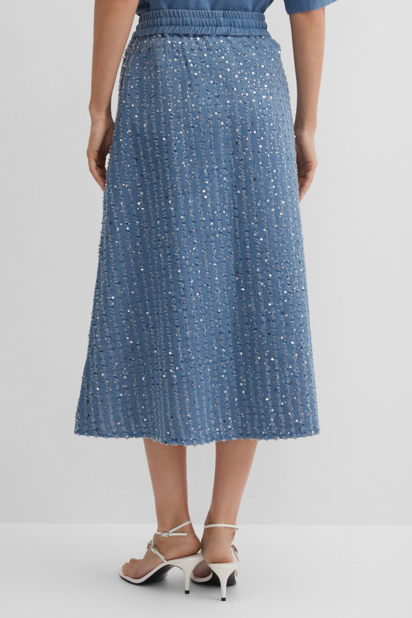 Юбка с пайетками