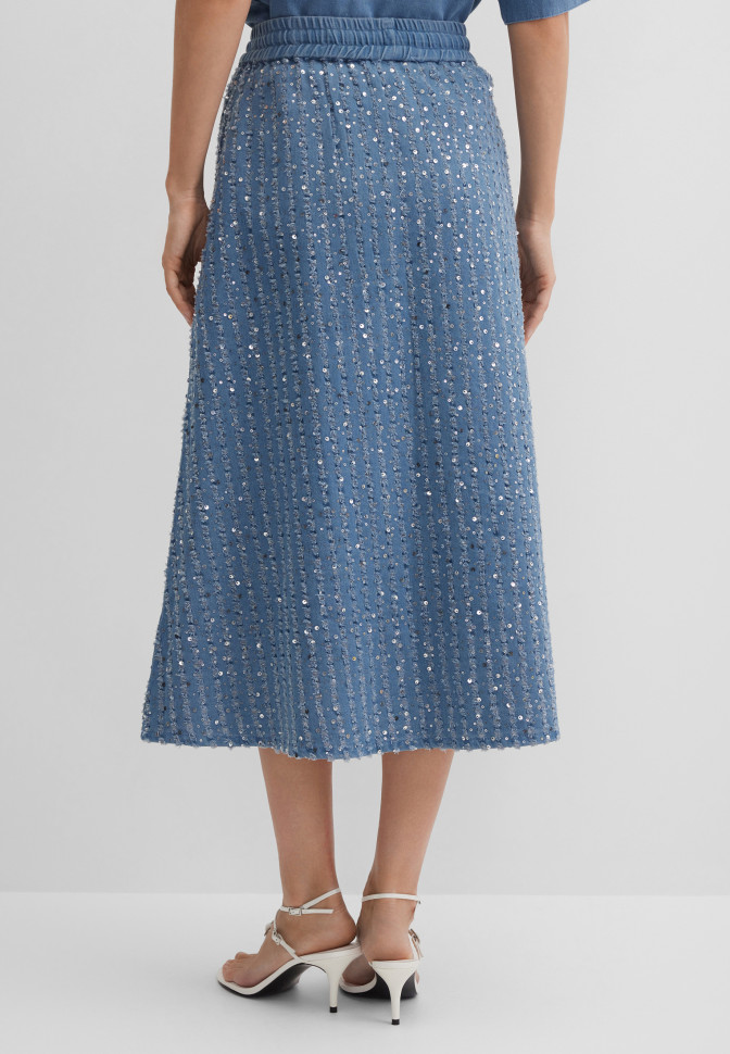 Юбка с пайетками