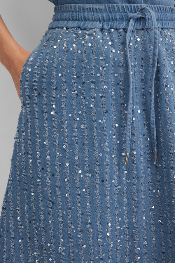 Юбка с пайетками