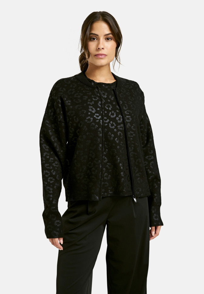 Кардиган с леопардовым принтом