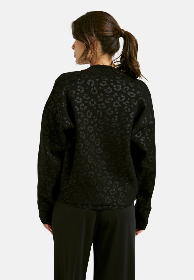 Кардиган с леопардовым принтом