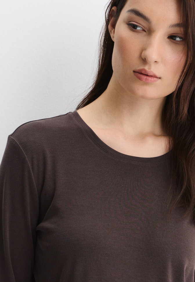 Лонгслив в рубчик