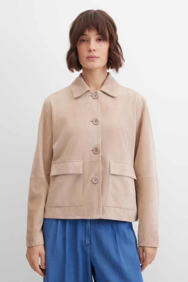 Жакет-куртка замшевая