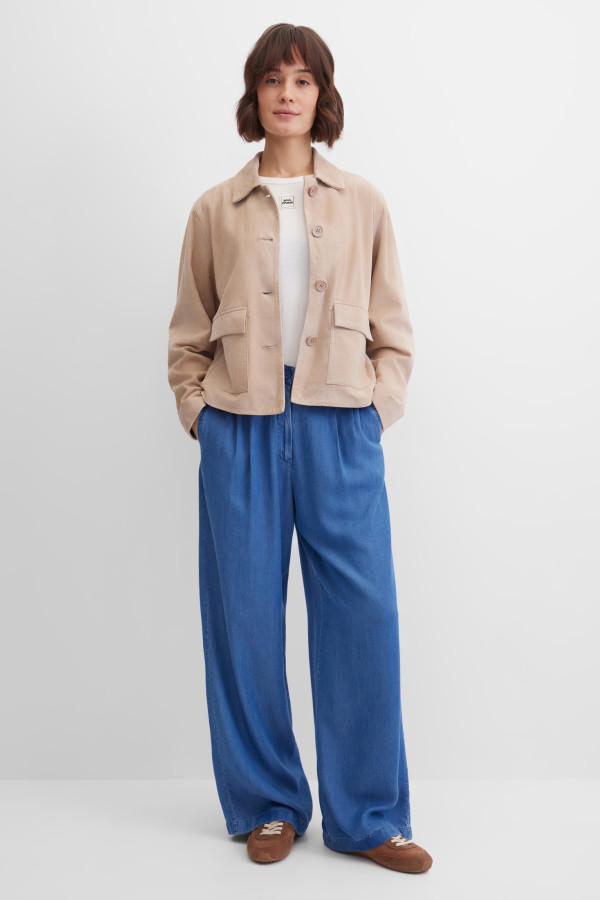 Жакет-куртка замшевая