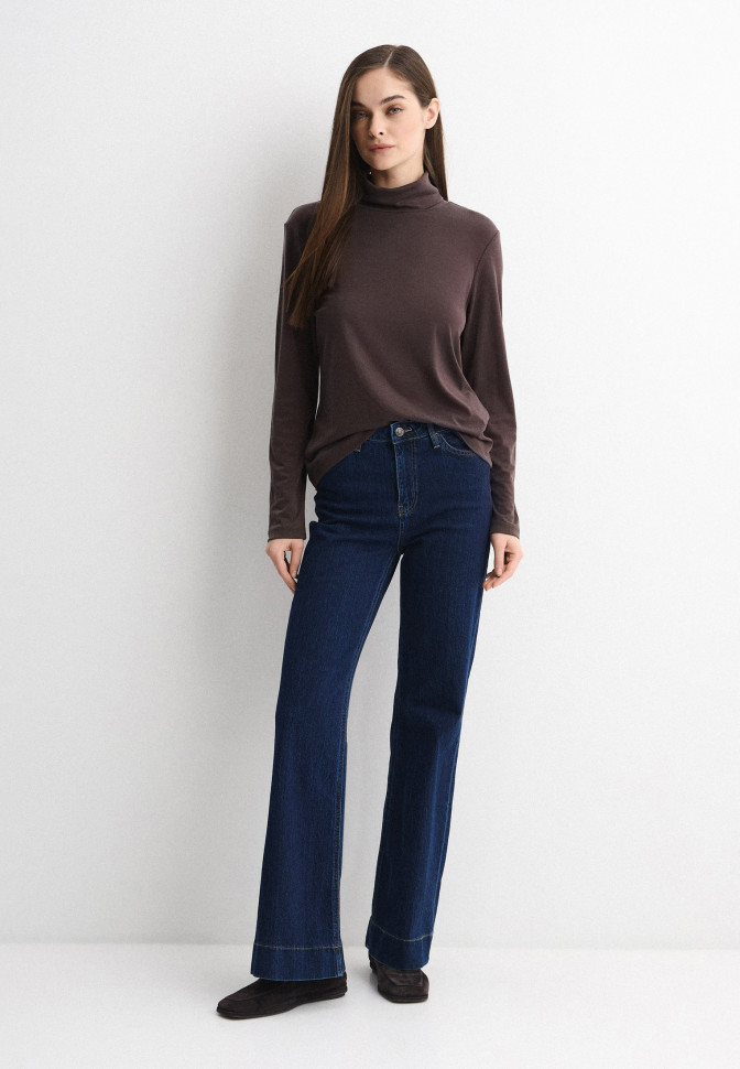 Водолазка базовая в рубчик