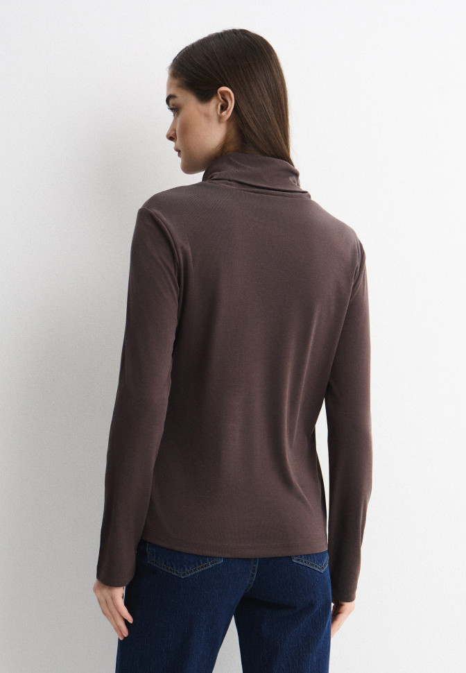 Водолазка базовая в рубчик