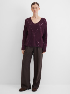 Пуловер вязаный