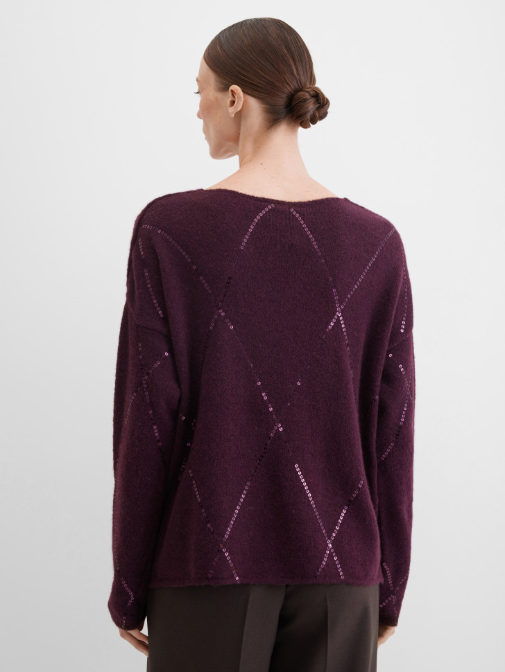 Пуловер вязаный