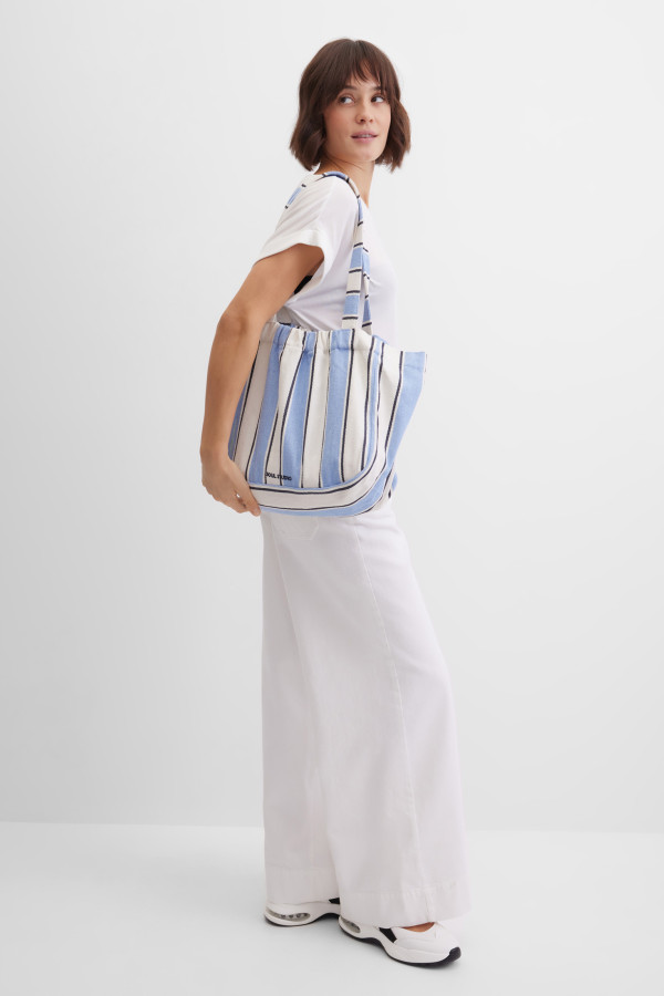 Сумка-шоппер в полоску