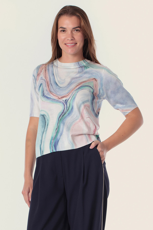 Джемпер с коротким рукавом