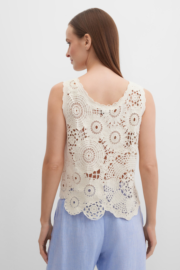 Топ вязаный кроше