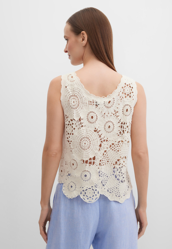 Топ вязаный кроше