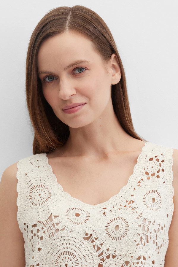 Топ вязаный кроше