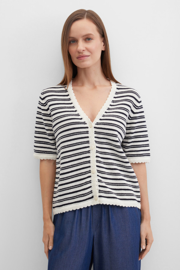 Кардиган в полоску