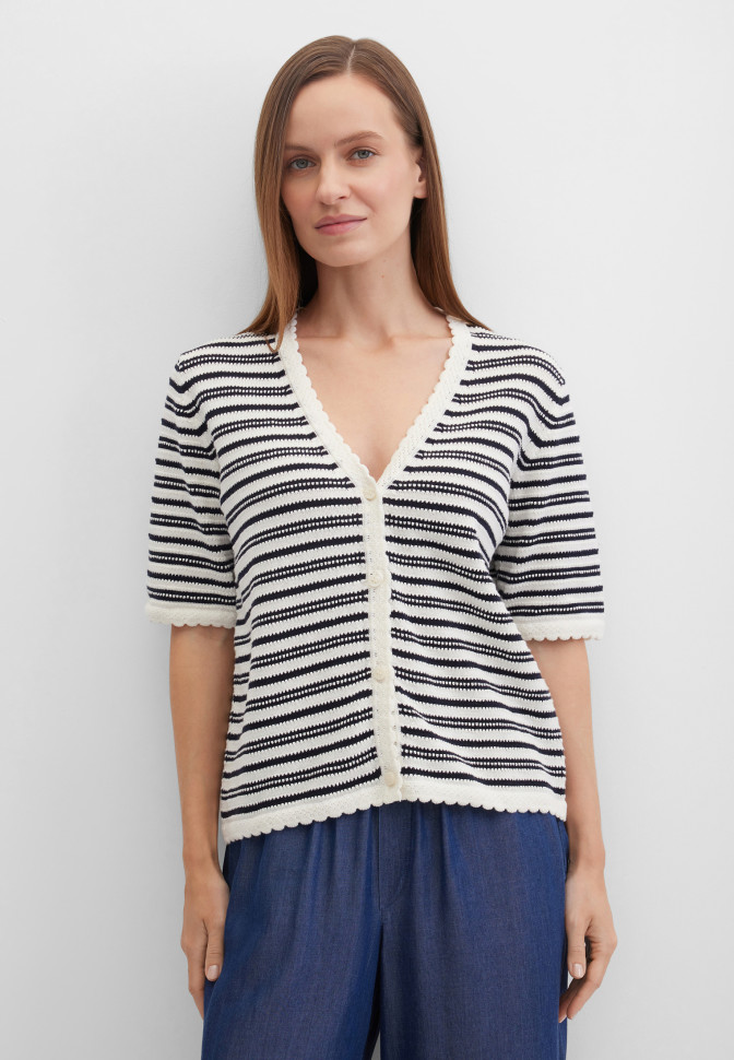 Кардиган в полоску