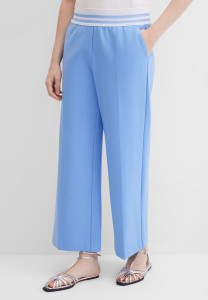 Брюки-кюлоты на резинке