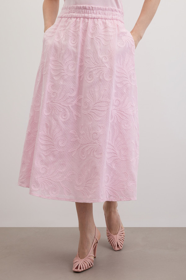 Юбка из фактурной ткани