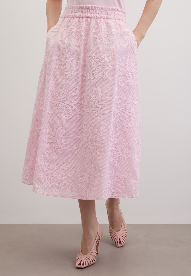 Юбка из фактурной ткани