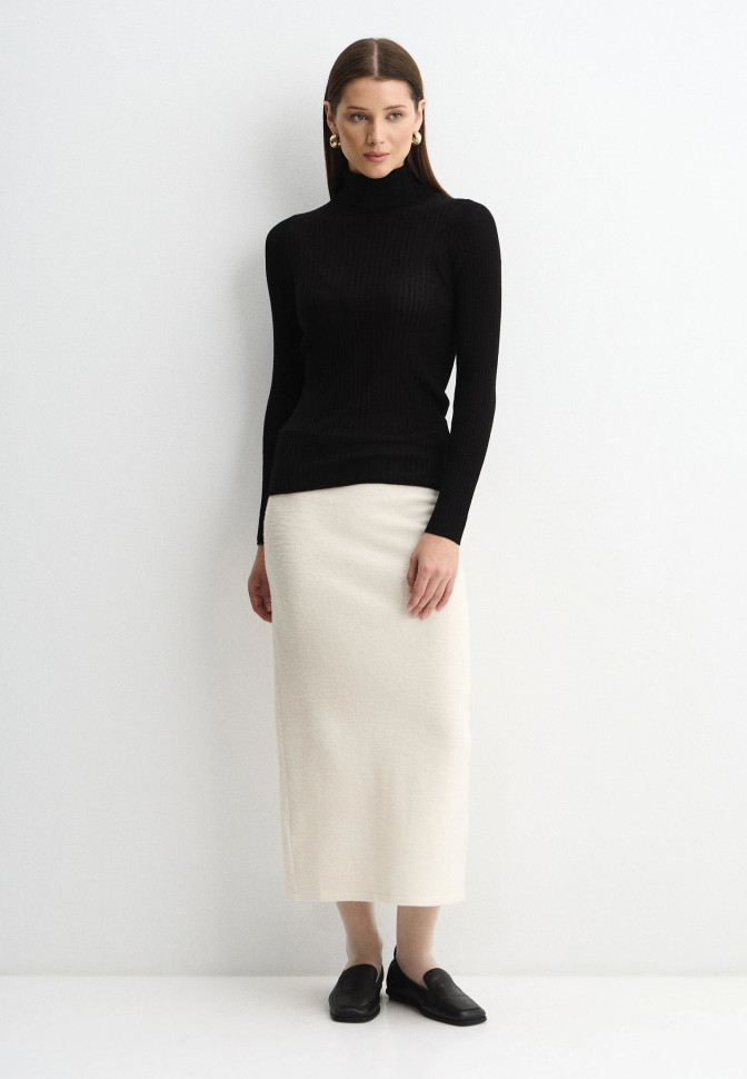 Водолазка базовая в рубчик