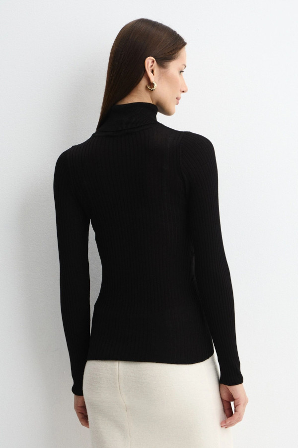 Водолазка базовая в рубчик