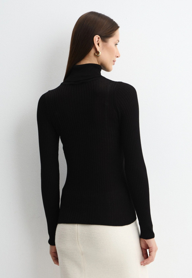 Водолазка базовая в рубчик