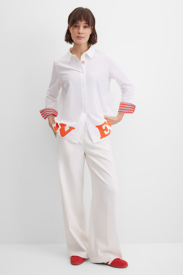 Блузка с надписью