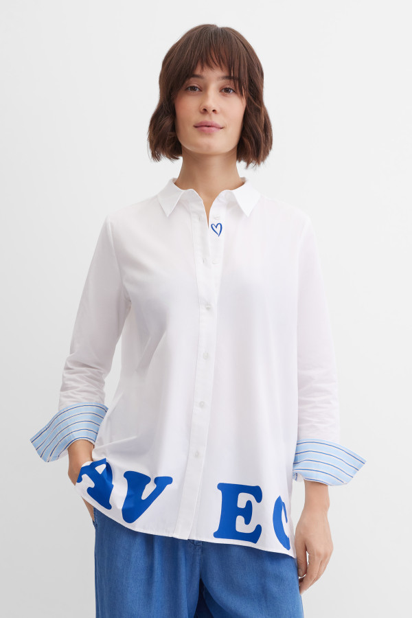 Блузка с надписью