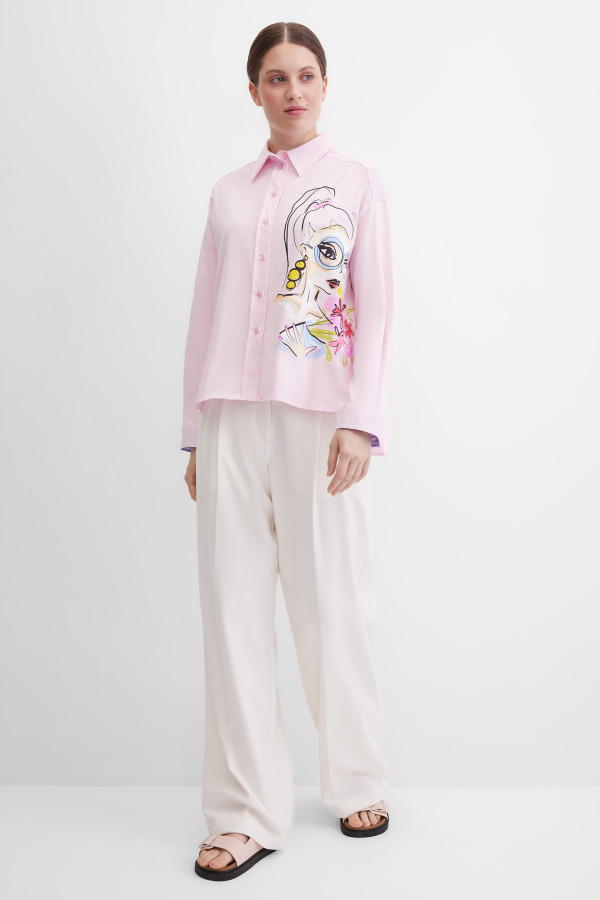 Блузка свободная