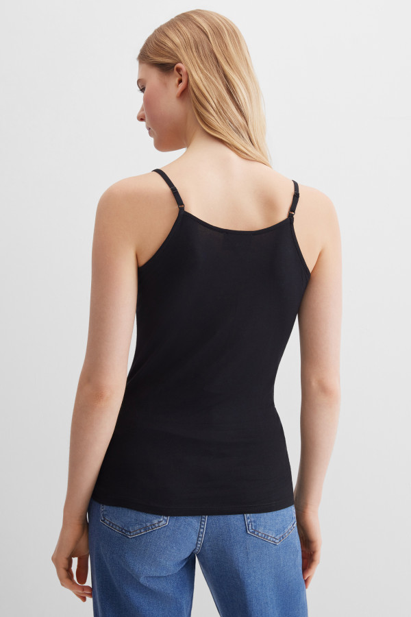 Топ базовый на бретелях