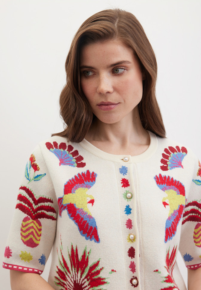 Кардиган с добавлением кашемира