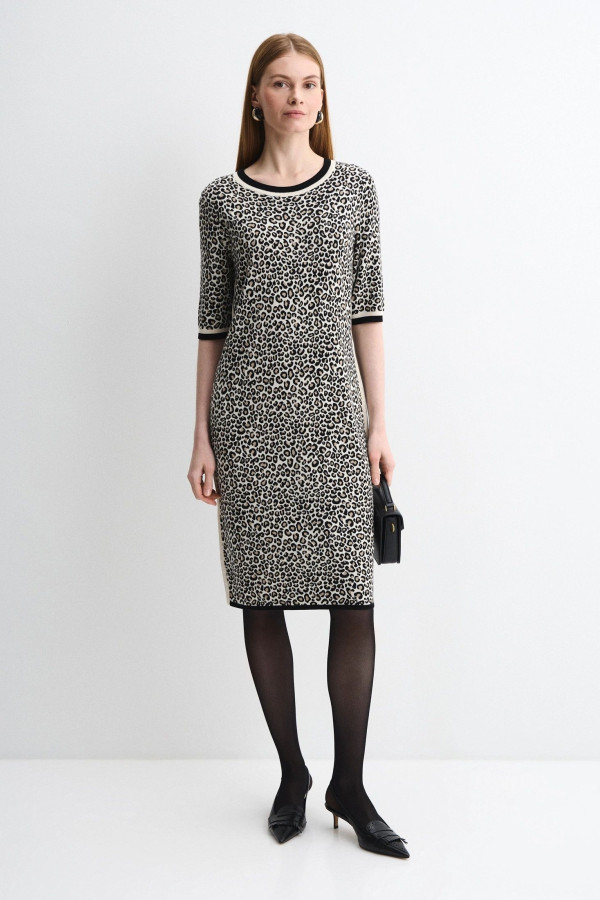 Платье с леопардовым принтом
