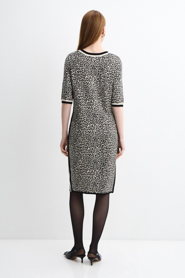 Платье с леопардовым принтом