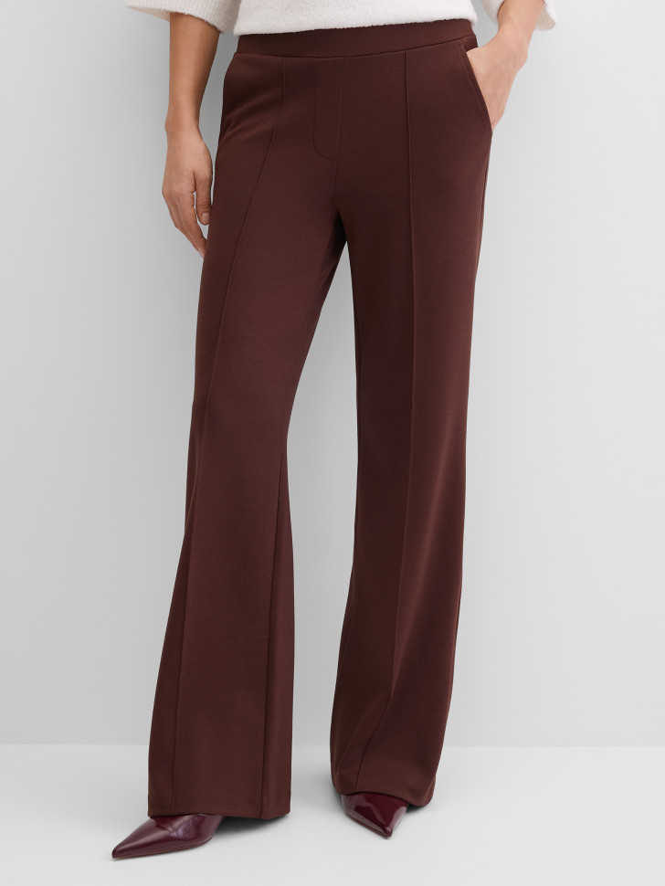 Брюки трикотажные укороченные