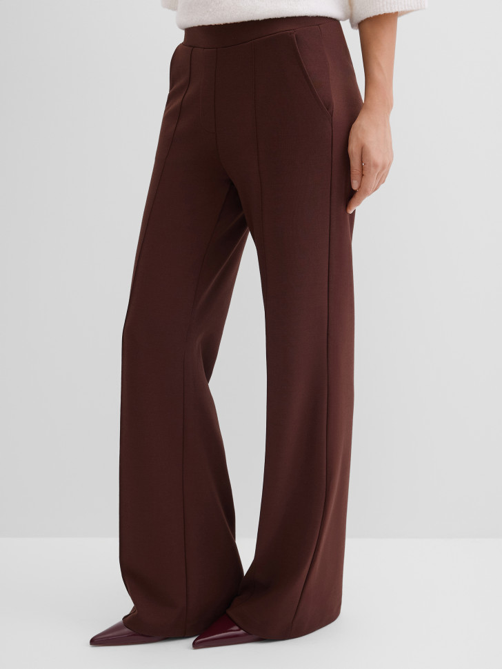 Брюки трикотажные укороченные