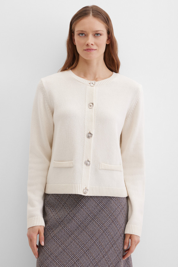 Кардиган прямого кроя