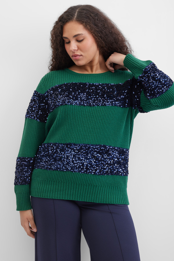 Джемпер в полоску