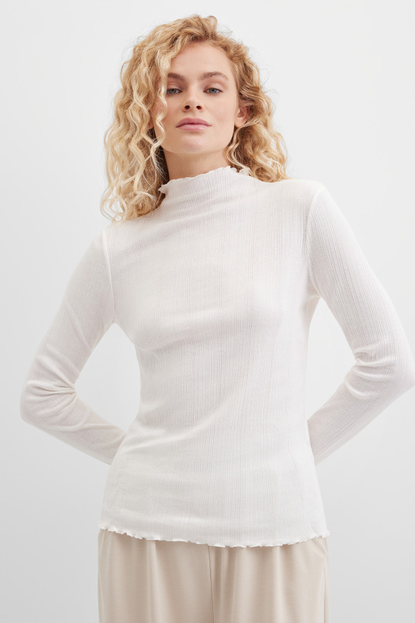 Водолазка базовая в рубчик