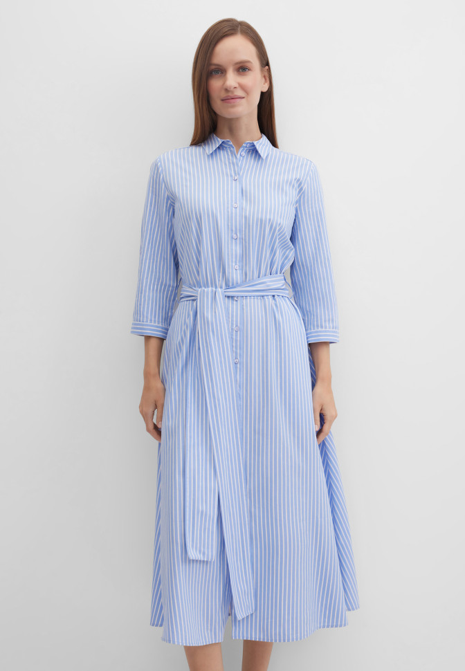 Платье-рубашка в полоску