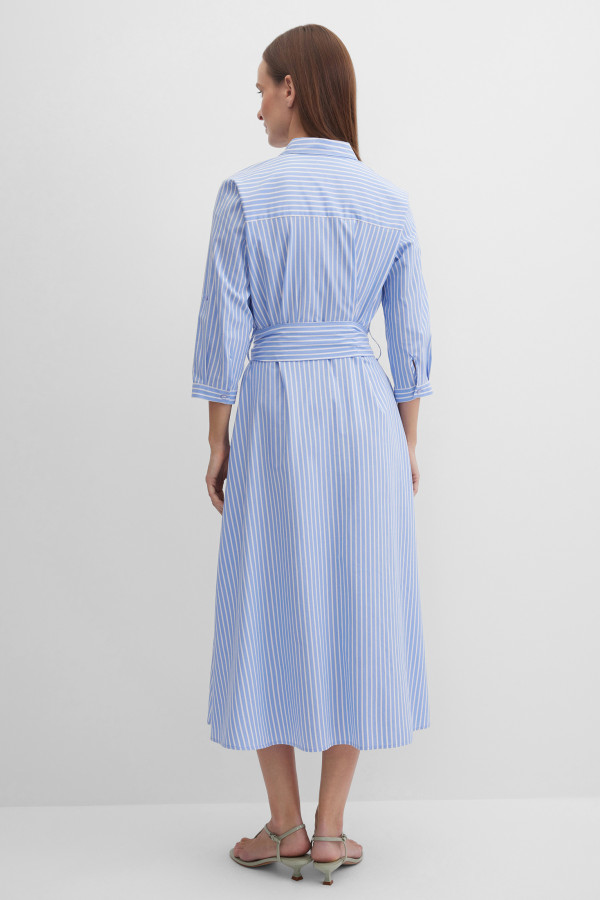 Платье-рубашка в полоску